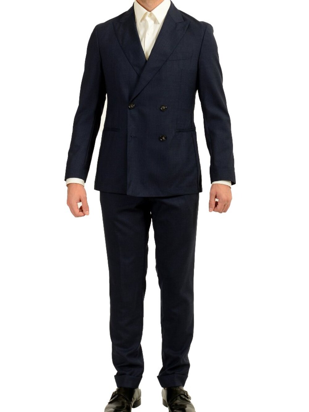 Hugo Boss Men's "C-Huge-2Pcs-DB-252" 100%Wool Double Breasted Suit US 38R IT 48R
